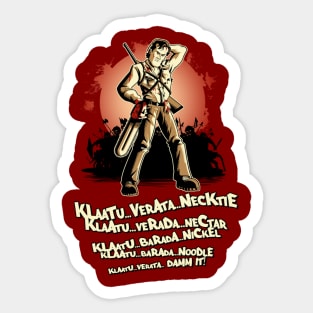 Klaatu Barada Nikto Sticker